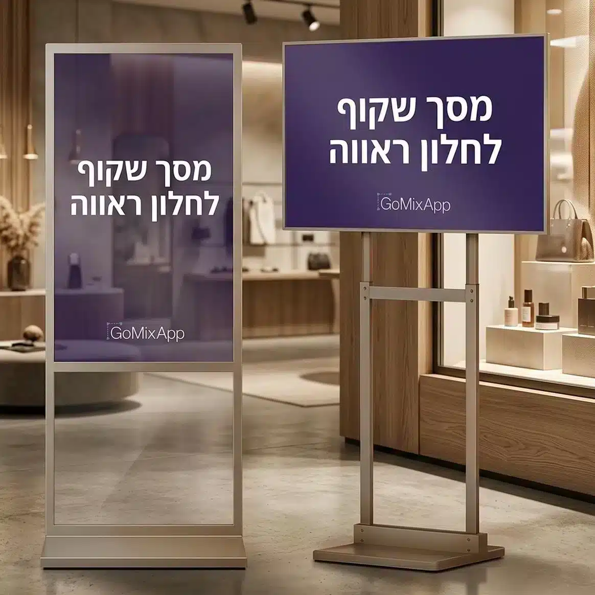 מסך שקוף לחלון ראווה